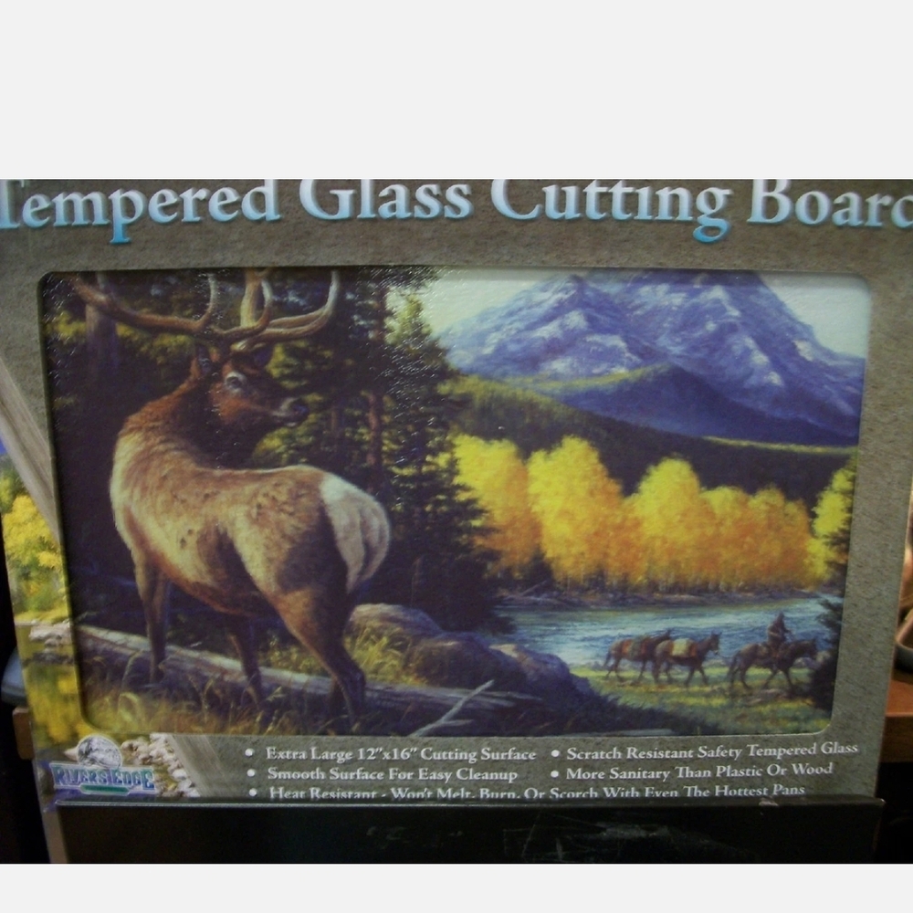 Tempered Glass Cutting Board - Nature Scene
